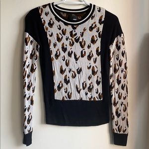Leopard print & black Wilfred Free sweater